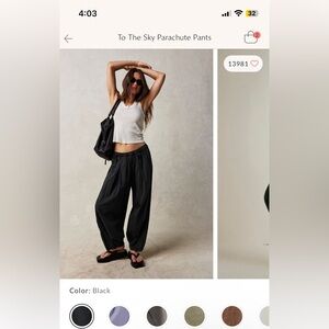 Free People parachute pants